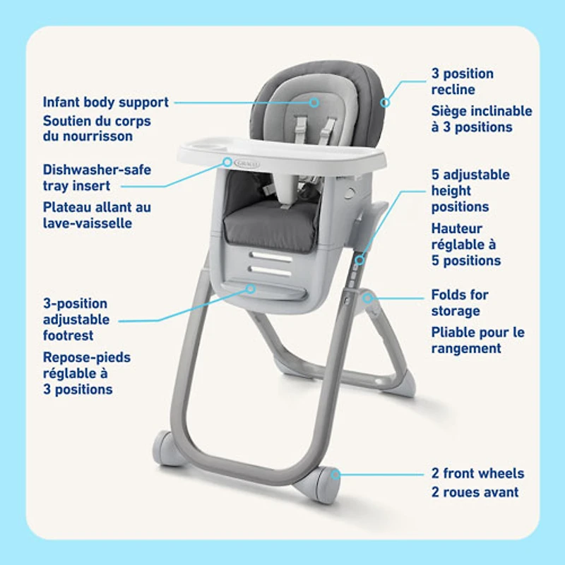 Graco DuoDiner DLX 6-in-1 High Chair - Arlo