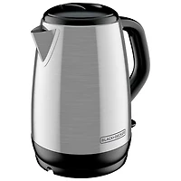 Black & Decker Cordless Electric Kettle - 1.7L - Stainless Steel