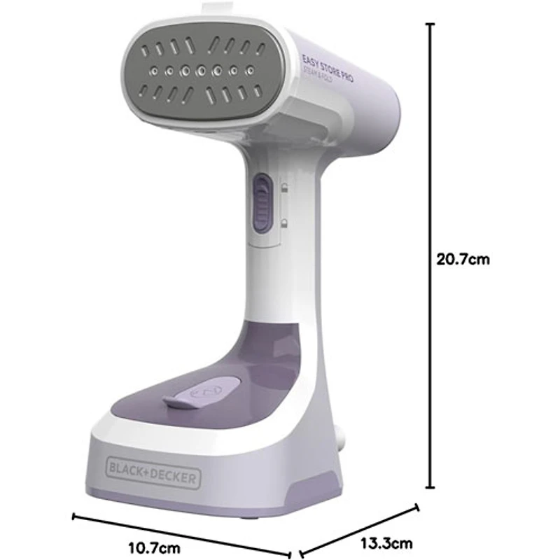 Défroisseur à vapeur portatif 1200 W Easy Store de Black & Decker (GS0311-0PDC) - Violet/Blanc