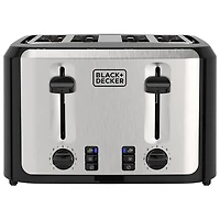 Black & Decker Toaster - 4-Slice - Black