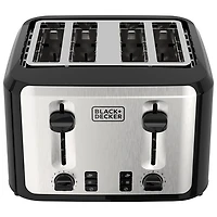 Black & Decker Toaster - 4-Slice - Black