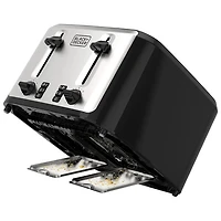 Black & Decker Toaster - 4-Slice - Black