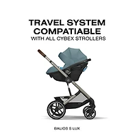 Siège d'auto pour bébé orienté vers l'arrière Aton G Swivel de Cybex - Bleu tempête