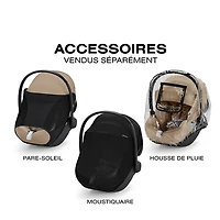 Siège d'auto pour bébé orienté vers l'arrière Aton G Swivel de Cybex - Noir lunaire