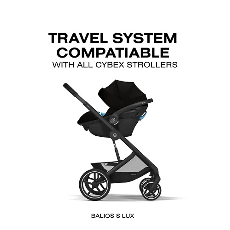 Siège d'auto pour bébé orienté vers l'arrière Aton G Swivel de Cybex - Noir lunaire