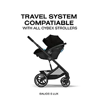 Siège d'auto pour bébé orienté vers l'arrière Aton G Swivel de Cybex - Noir lunaire