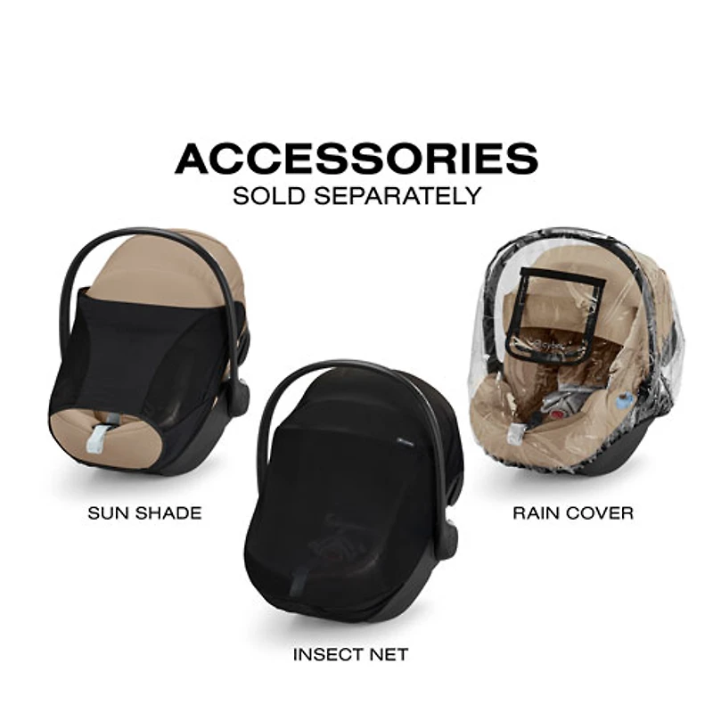 Siège d'auto pour bébé orienté vers l'arrière Aton G Swivel de Cybex - Noir lunaire