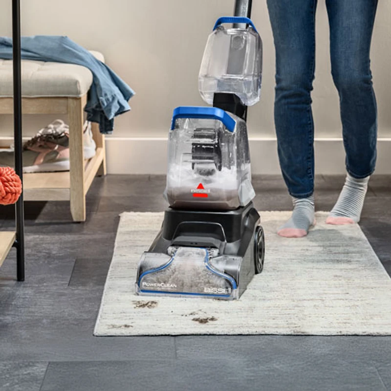 Aspirateur et nettoyeur en profondeur vertical pour tapis PowerClean TurboBrush Pet Reach de Bissell