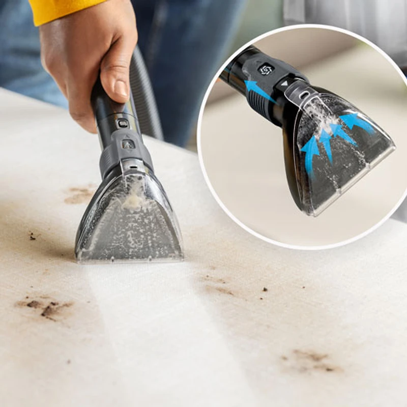 Aspirateur et nettoyeur en profondeur vertical pour tapis PowerClean TurboBrush Pet Reach de Bissell