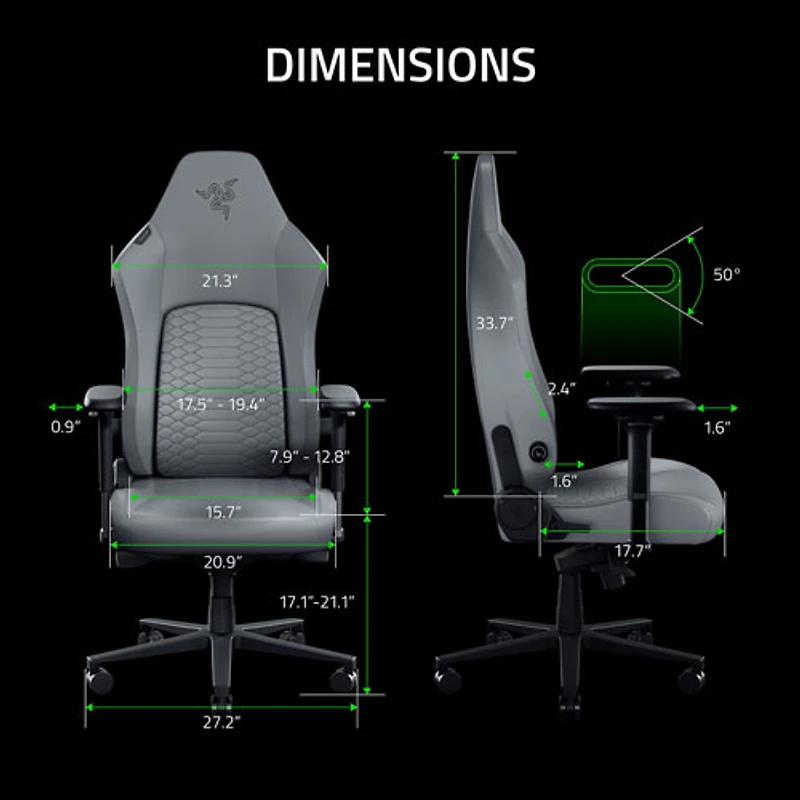 Razer Iskur V2 NewGen Ergonomic EPU Leather Gaming Chair