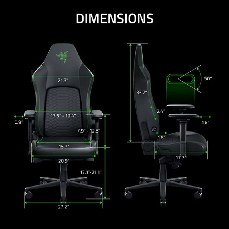 Razer Iskur V2 NewGen Ergonomic EPU Leather Gaming Chair