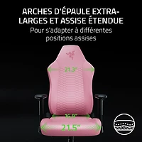 Fauteuil de jeu ergonomique en cuir EPU Iskur V2 X NewGen de Razer - Quartz