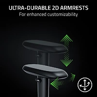 Fauteuil de jeu ergonomique en cuir EPU Iskur V2 X NewGen de Razer - Quartz