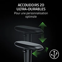 Fauteuil de jeu ergonomique en cuir EPU Iskur V2 X NewGen de Razer - Quartz