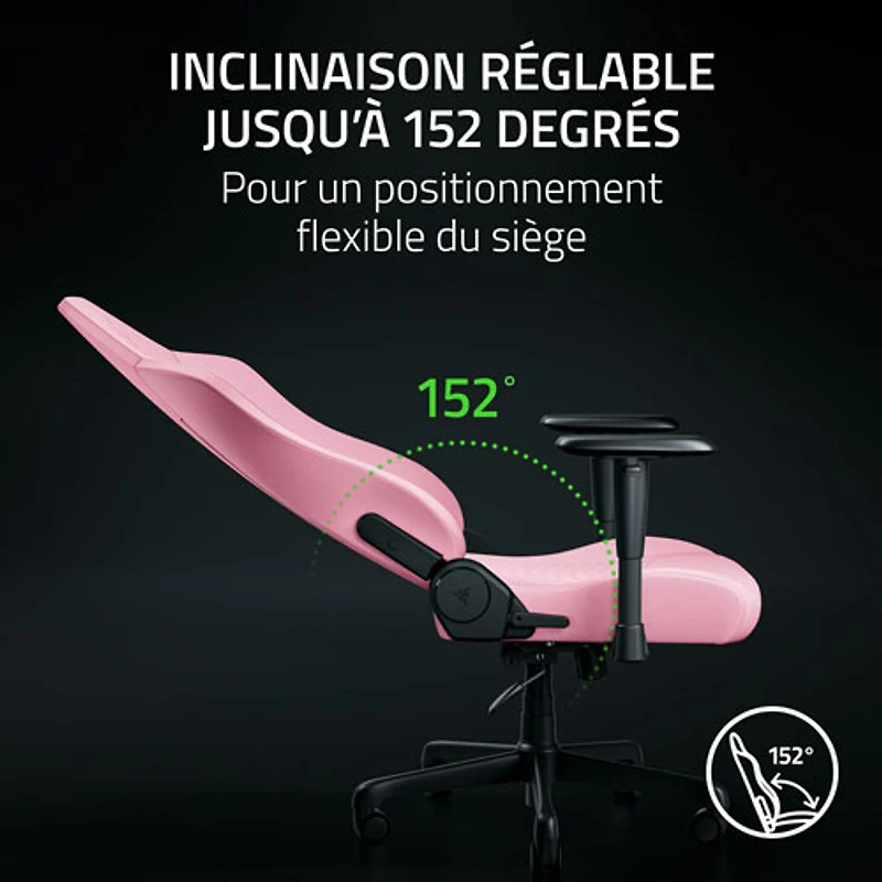 Fauteuil de jeu ergonomique en cuir EPU Iskur V2 X NewGen de Razer - Quartz