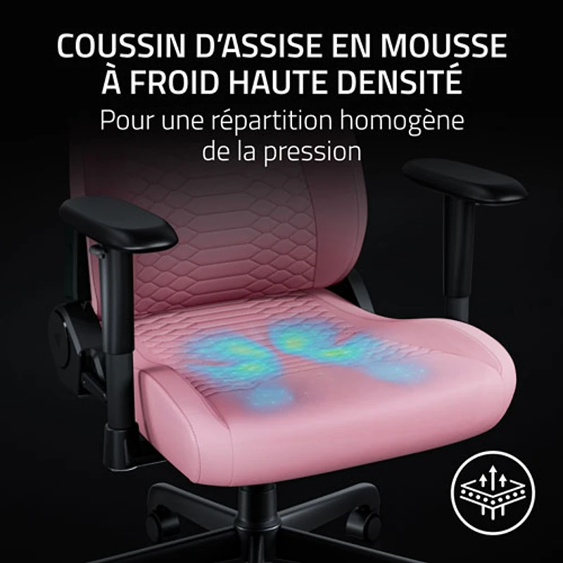 Fauteuil de jeu ergonomique en cuir EPU Iskur V2 X NewGen de Razer - Quartz