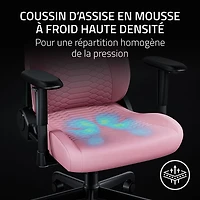 Fauteuil de jeu ergonomique en cuir EPU Iskur V2 X NewGen de Razer - Quartz
