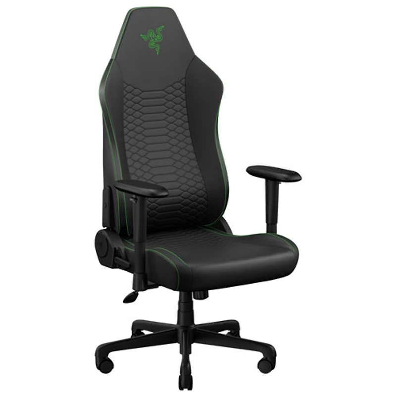 Fauteuil de jeu ergonomique en cuir EPU Iskur V2 X NewGen de Razer - Noir/Vert