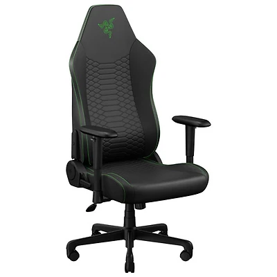 Fauteuil de jeu ergonomique en cuir EPU Iskur V2 X NewGen de Razer - Noir/Vert
