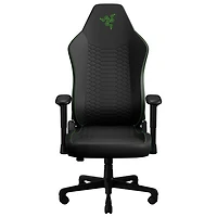 Fauteuil de jeu ergonomique en cuir EPU Iskur V2 X NewGen de Razer - Noir/Vert