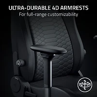 Fauteuil de jeu ergonomique en cuir EPU Iskur V2 NewGen de Razer - Noir
