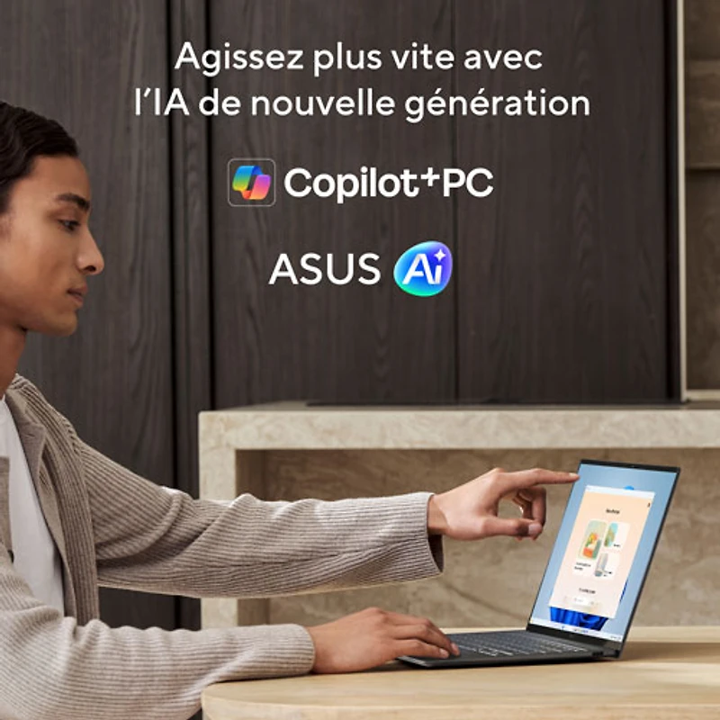 ASUS Zenbook S14 14" Touchscreen Laptop - Antrim Grey (Intel Core Ultra 9 386H/32GB RAM/1TB SSD/Windows 11 Home)