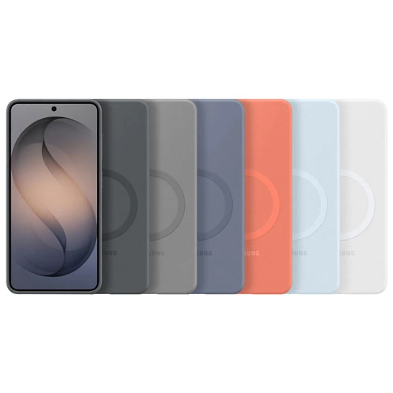Samsung Silicone Fitted Soft Shell Case with Magnet for Galaxy S26 - Grey