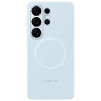 Étui souple ajusté en silicone avec aimant pour Galaxy S26 Ultra de Samsung - Bleu pâle