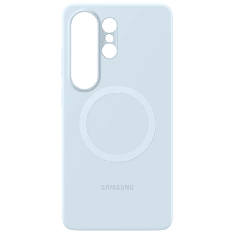 Étui souple ajusté en silicone avec aimant pour Galaxy S26 Ultra de Samsung - Bleu pâle