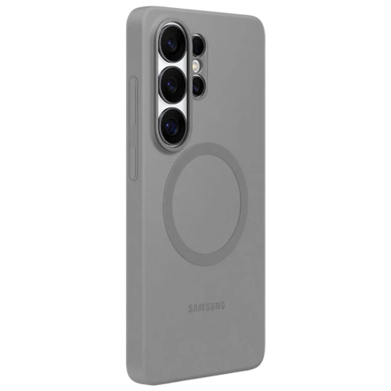 Samsung Silicone Fitted Soft Shell Case with Magnet for Galaxy S26 Ultra - Grey