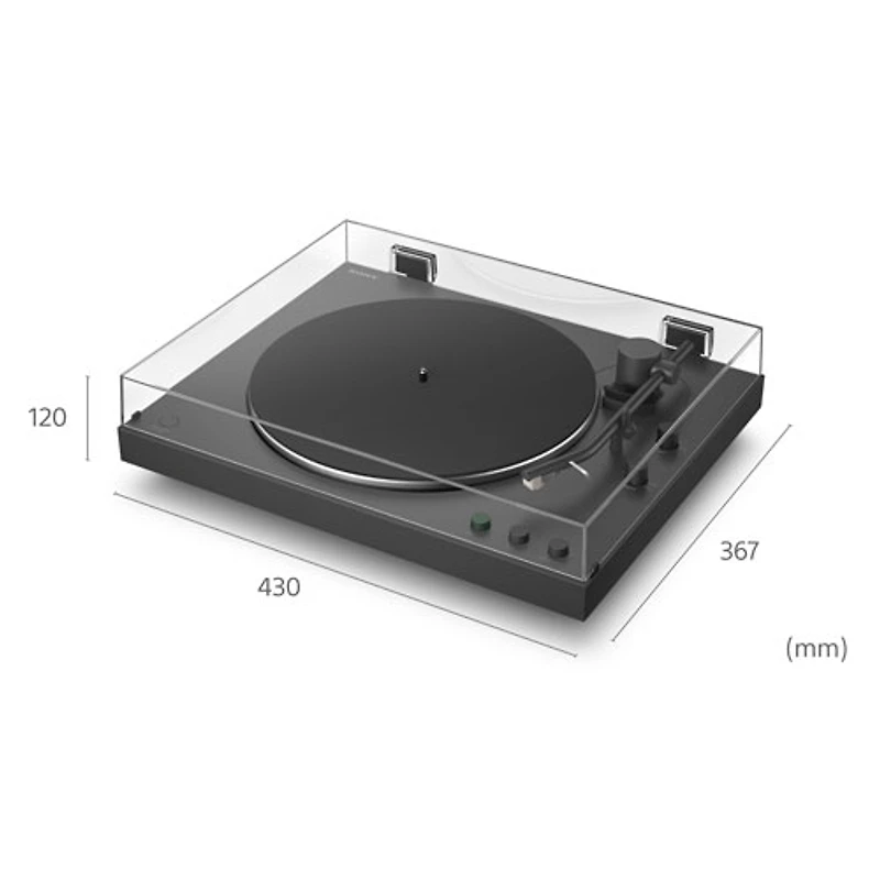 Tourne-disque USB Bluetooth à courroie PSLX3BT de Sony