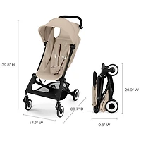 Poussette de voyage ultracompacte Agis de Cybex - Beige amande
