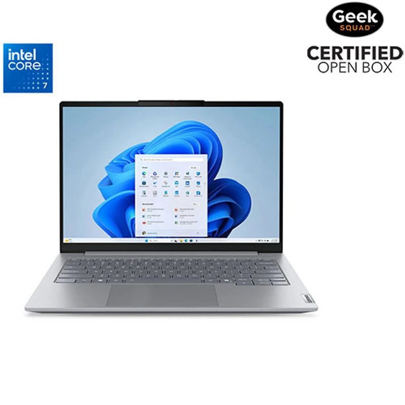 Boîte ouverte - Portable à écran tactile 14 po ThinkBook 14 de 8e génération de Lenovo - Gris arctique (Core 7 240H Intel/SSD 512 Go/RAM 16 Go)
