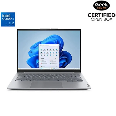 Boîte ouverte - Portable à écran tactile 14 po ThinkBook 14 de 8e génération de Lenovo - Gris arctique (Core 7 240H Intel/SSD 512 Go/RAM 16 Go)