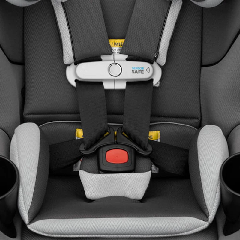 Evenflo Gold Revolve360 Slim Rotational 2-in-1 Convertible Booster Car Seat with SensorSafe - Pearl Grey