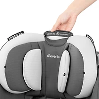 Evenflo Gold Revolve360 Slim Rotational 2-in-1 Convertible Booster Car Seat with SensorSafe - Pearl Grey