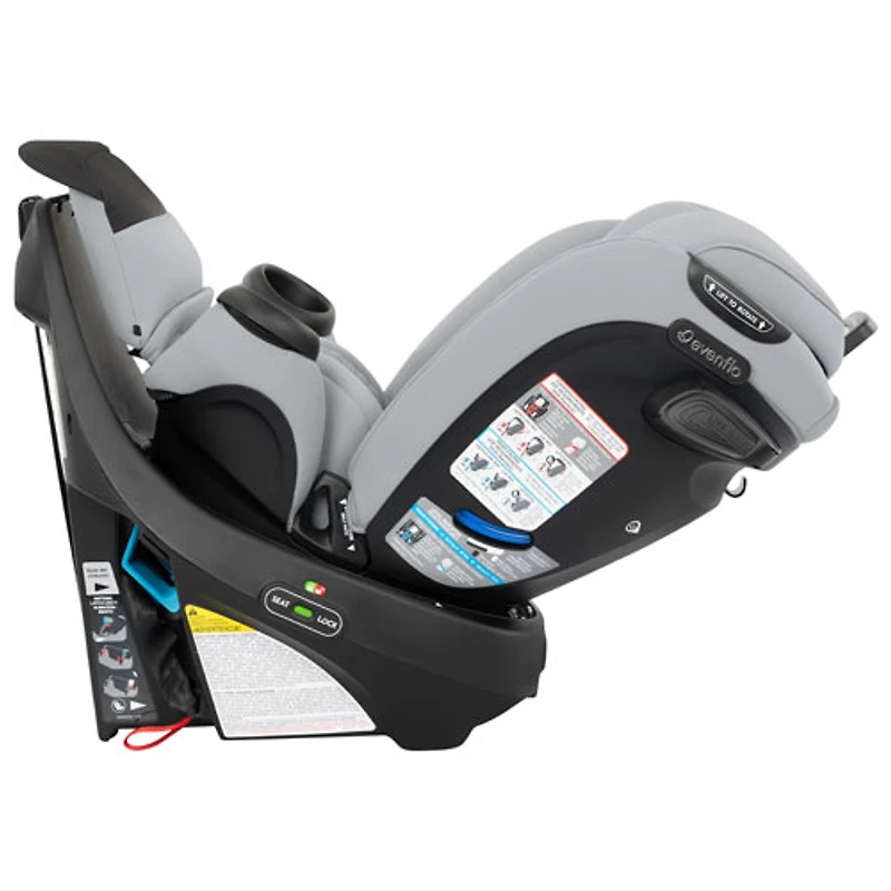 Evenflo Gold Revolve360 Extend Rotational 3-in-1 High-Back Convertible Booster Car Seat - Quartz Grey