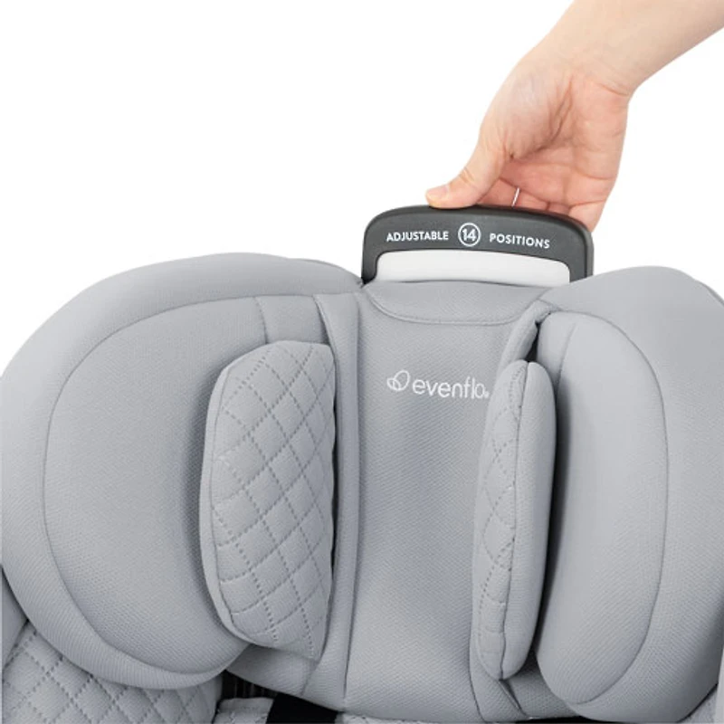 Evenflo Gold Revolve360 Extend Rotational 3-in-1 High-Back Convertible Booster Car Seat - Quartz Grey