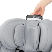 Evenflo Gold Revolve360 Extend Rotational 3-in-1 High-Back Convertible Booster Car Seat - Quartz Grey