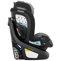 Evenflo Gold Revolve360 Slim Rotational 2-in-1 Convertible Booster Car Seat with SensorSafe - Obsidian Black