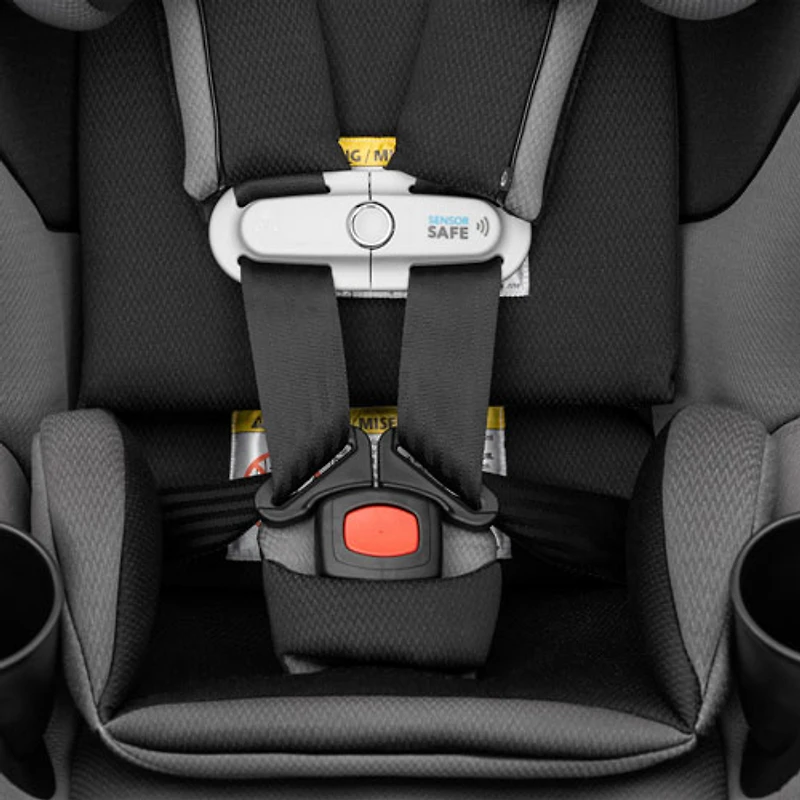 Evenflo Gold Revolve360 Slim Rotational 2-in-1 Convertible Booster Car Seat with SensorSafe - Obsidian Black