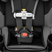 Evenflo Gold Revolve360 Slim Rotational 2-in-1 Convertible Booster Car Seat with SensorSafe - Obsidian Black