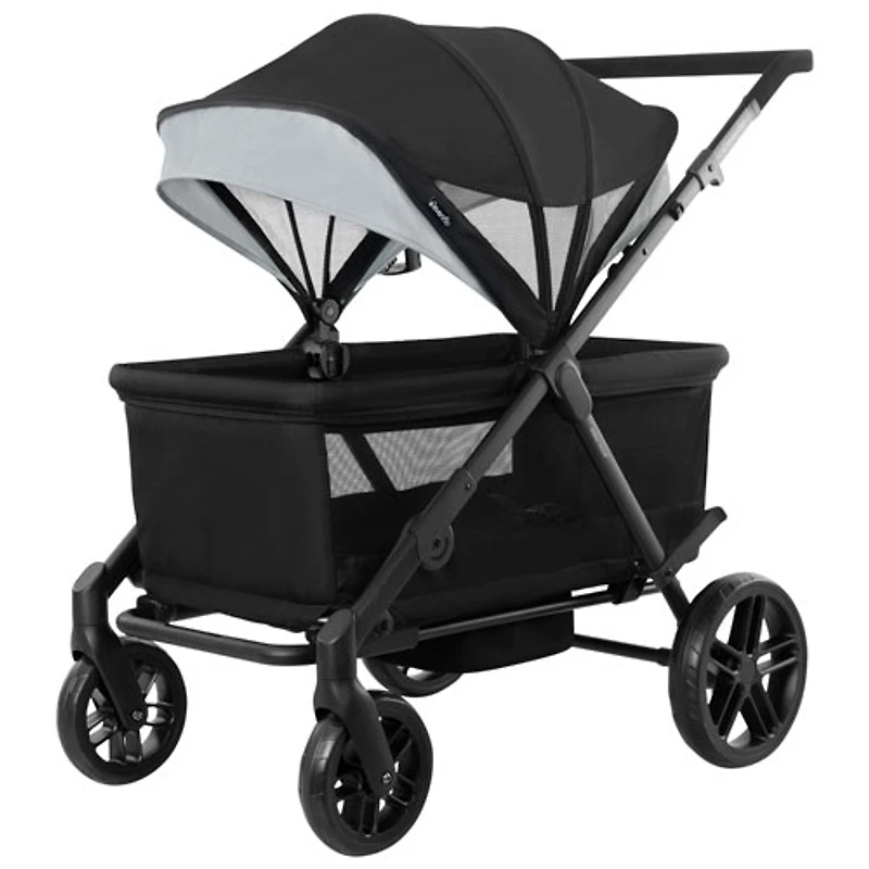 Chariot poussette double 3-en-1 Omni Crew d'Evenflo - Noir réglisse