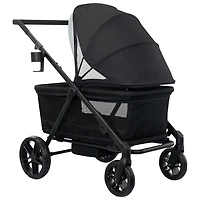 Chariot poussette double 3-en-1 Omni Crew d'Evenflo - Noir réglisse