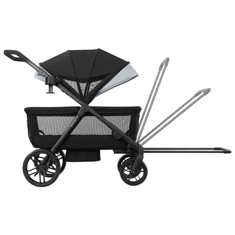 Chariot poussette double 3-en-1 Omni Crew d'Evenflo - Noir réglisse