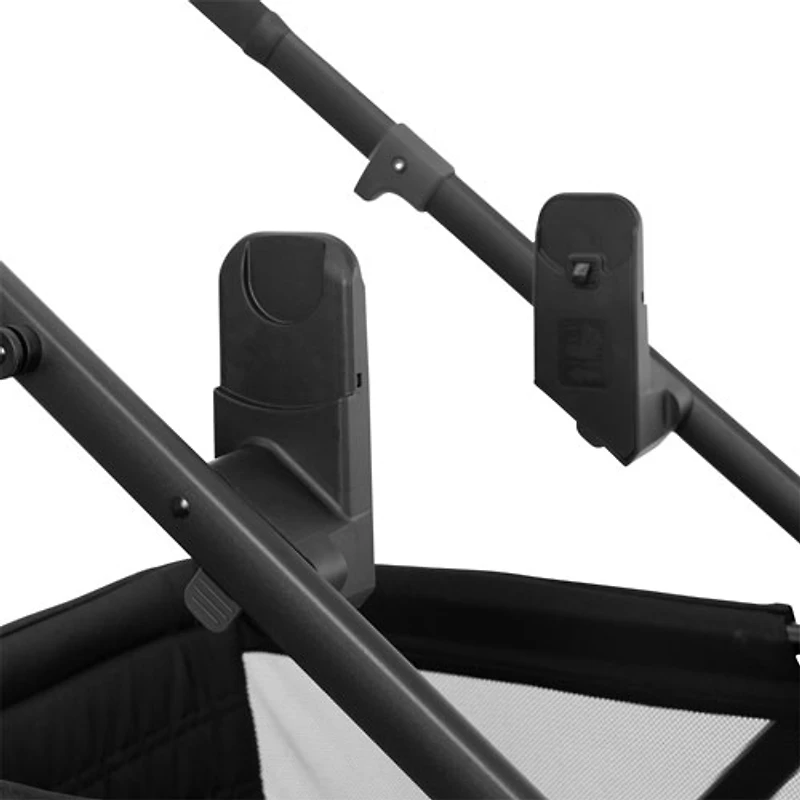 Chariot poussette double 3-en-1 Omni Crew d'Evenflo - Noir réglisse