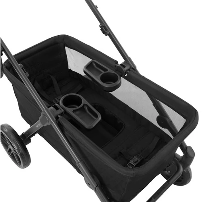Chariot poussette double 3-en-1 Omni Crew d'Evenflo - Noir réglisse