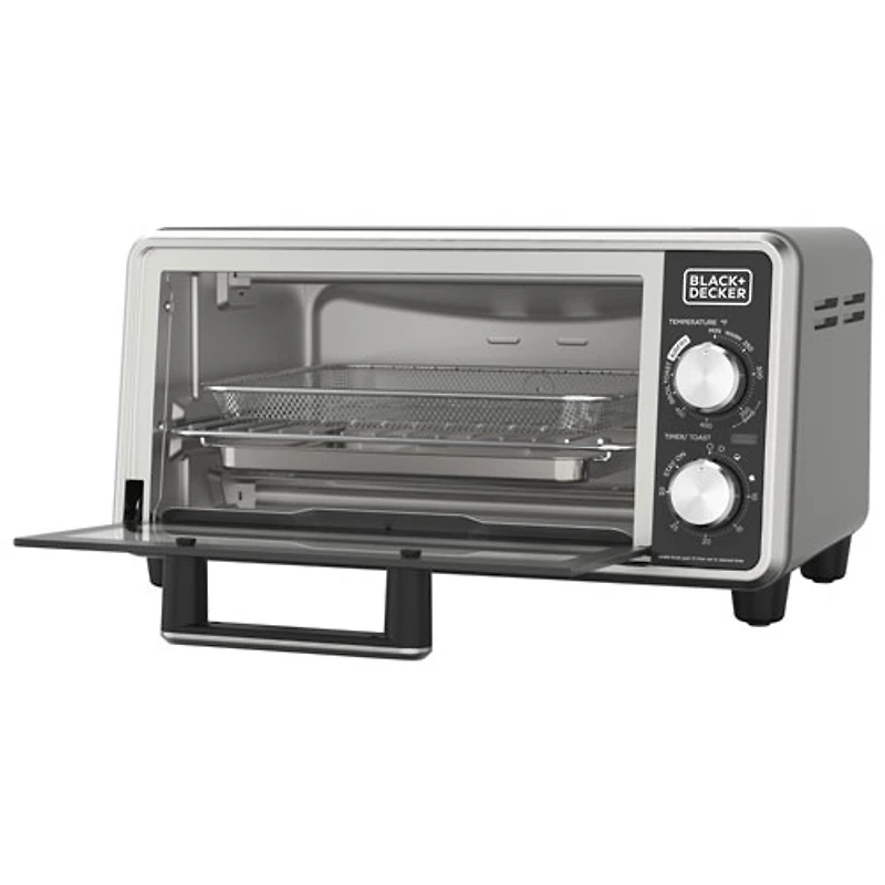Black & Decker Crisp 'N Bake Pro 4-Slice Air Fry Toaster Oven - Black