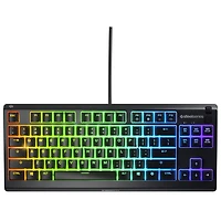 SteelSeries Apex 3 TKL Backlit Mechanical Tactile Ergonomic Gaming Keyboard - English
