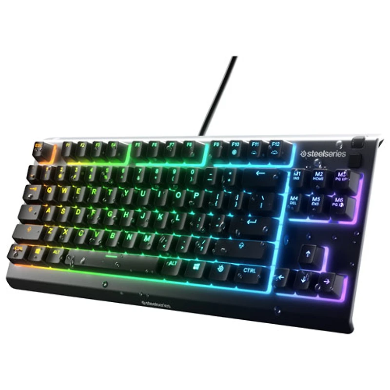 Clavier de jeu mécanique ergonomique tactile rétroéclairé Apex 3 TKL de SteelSeries - Anglais